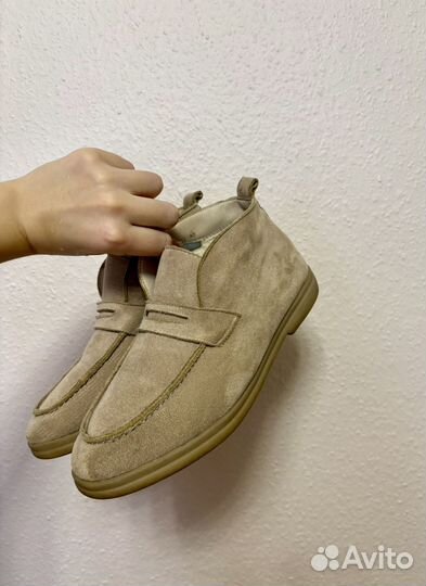 Лоферы зимние в стиле loro piana 40