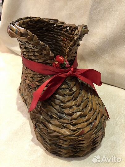 Корзина для бумаг и газет «Валенок»