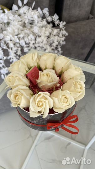 Букет из мыльных роз