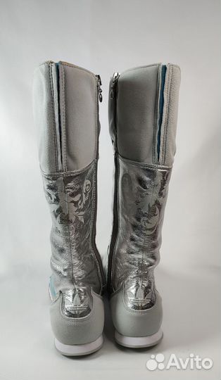 Мотоботинки adidas silver y2k