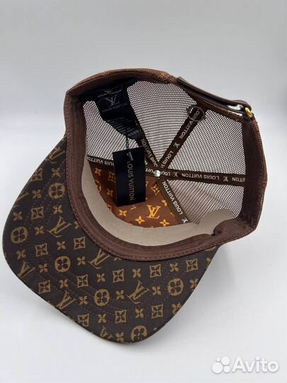 Кепка бейсболка Louis Vuitton бронзовая сеточка