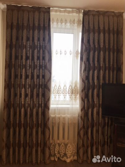 Комплект шторы и тюль бу