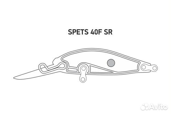 Воблер LureMax spets 40F SR-110 2,7г