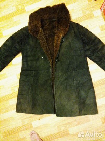 Тулуп овчинный нагольный караульный р.60