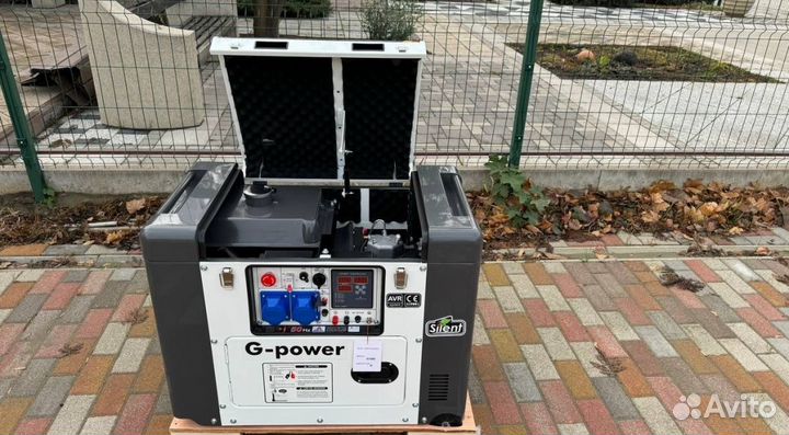 Дизельная элекетростанция 10 кВтg-power однофазный