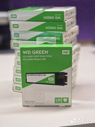 SSD накопитель WD Green 120гб, M.2