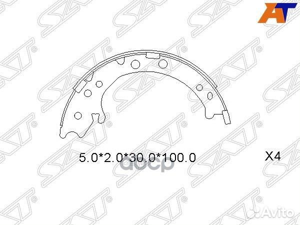 Колодки ручного тормоза honda CR-V RE# 07-12/ST
