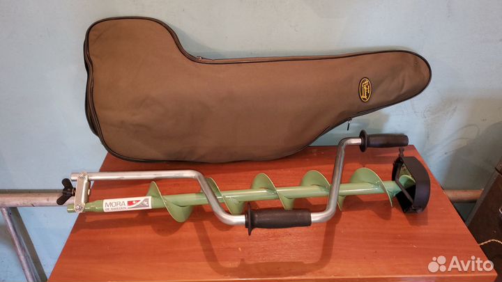 Ледобур mora 110 мм, чехлом для ледоруба