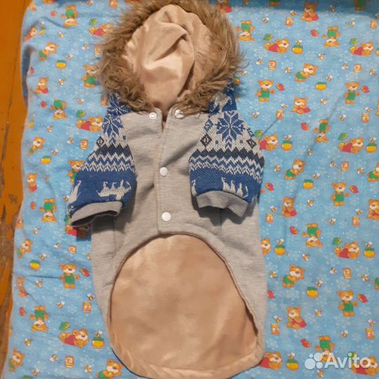 Комбинезон для маленькой собаки зима