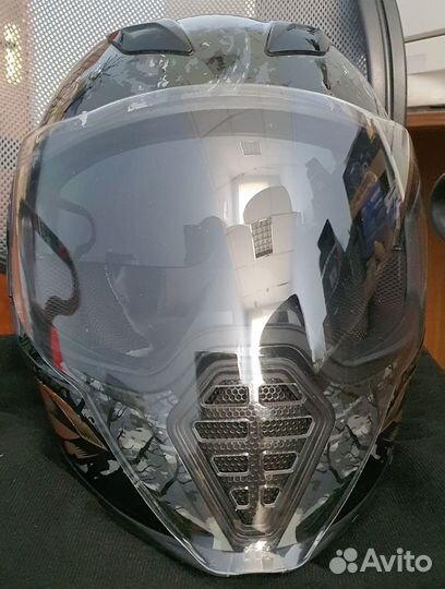 Мото шлем интеграл Icon Airflite Uncle Dave