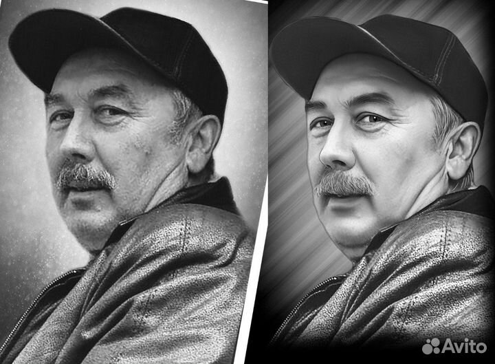 Ретушь фотографий на памятник/ ретушер удаленно