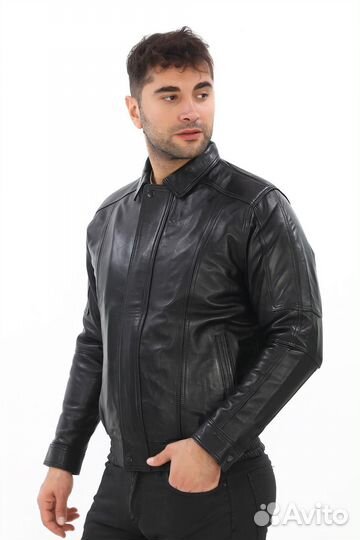 Кожаная куртка мужская