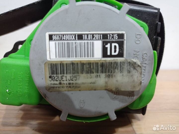 Ремень безопасности передний левый Citroen C4 2 B7