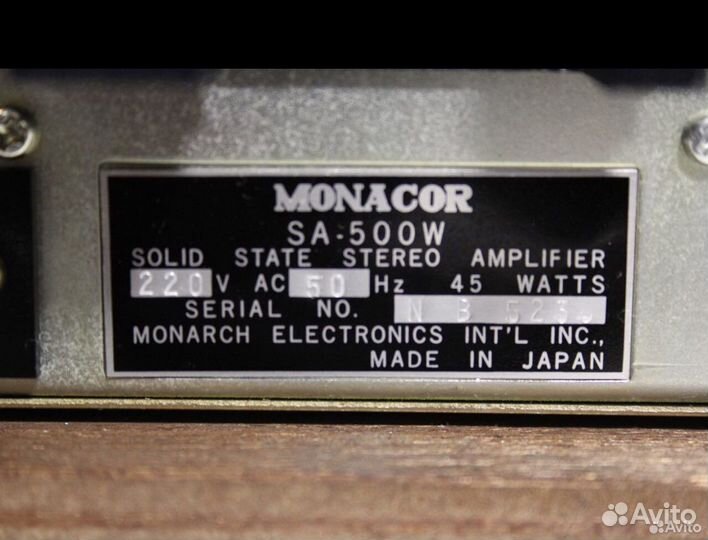 Monacor SA-500W на германии