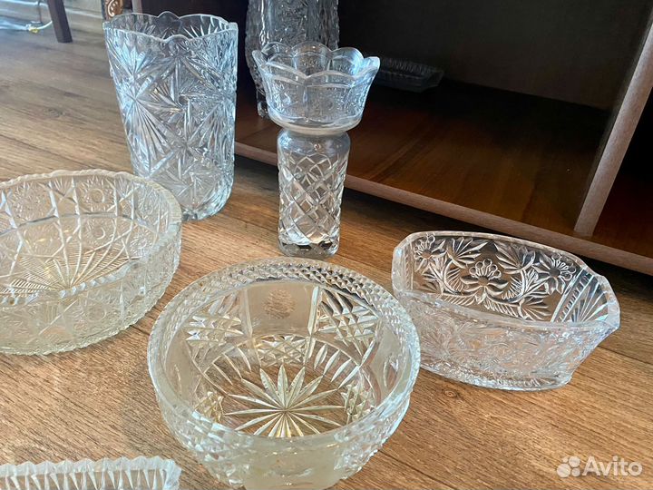 Ваза салатник хрусталь СССР