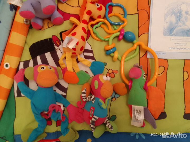 Коврик развивающий tiny love игрушки в подарок