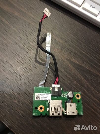 Плата питания и разъем USB для ноутбуков Asus X401