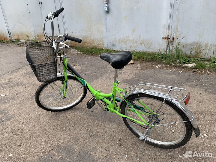Велосипед складной с корзиной