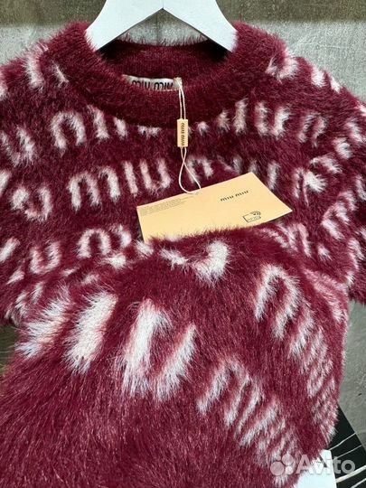 Свитер miu miu с коротким рукавом