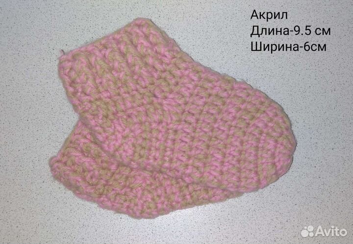 Носочки для новорожденных ручной работы