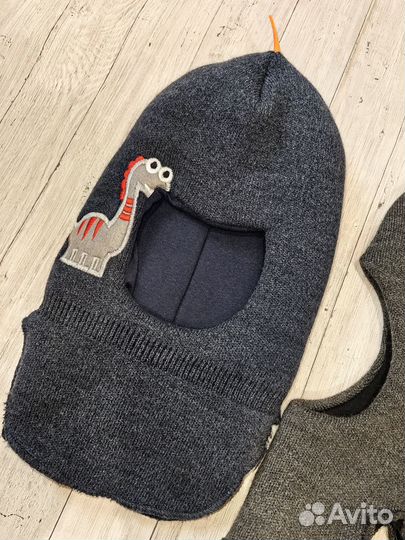 Зимняя шапка Шлем, Балаклава для мальчика 2-3-4 г