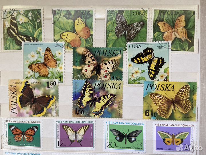 Альбом доя почтовых марок и сами марки