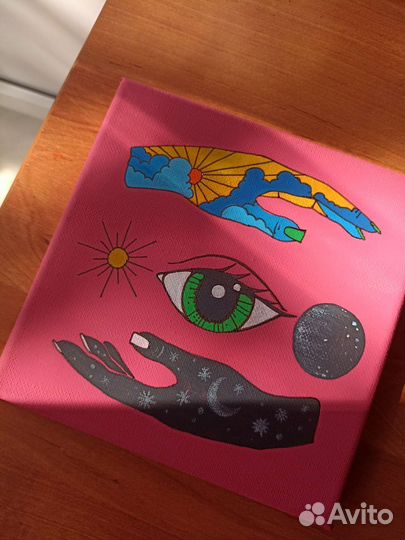 Рисунок на холсте
