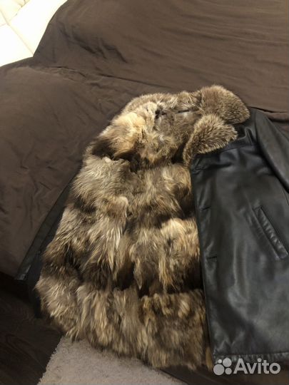 Куртка кожаная мужская зимняя 52