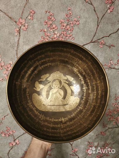 Поющая чаша кованая 25.8см нота si-do 125герц