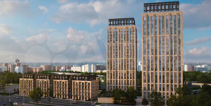 2-к. квартира, 70,3 м², 15/23 эт.