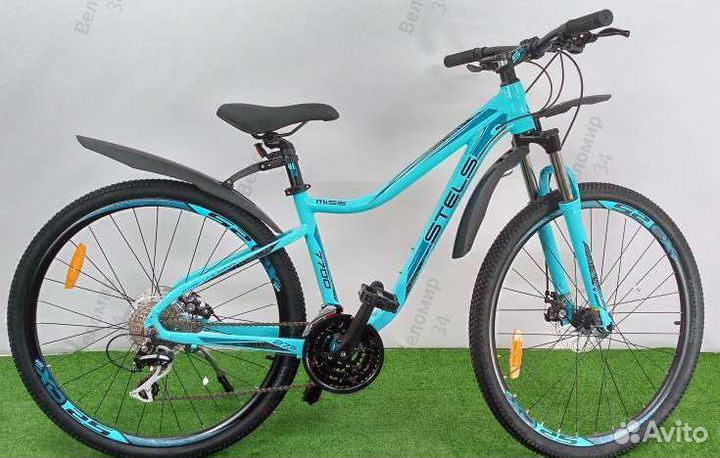Велосипед 27,5 Miss 7700 Stels рост 15,5 бирюзовый