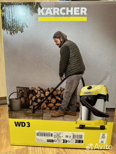 Пылесос Karcher WD 3s новый