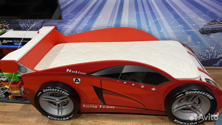 Детская кровать-машина формула 1