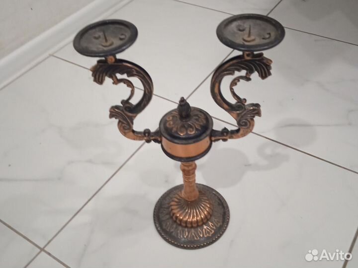 Подсвечник бронза
