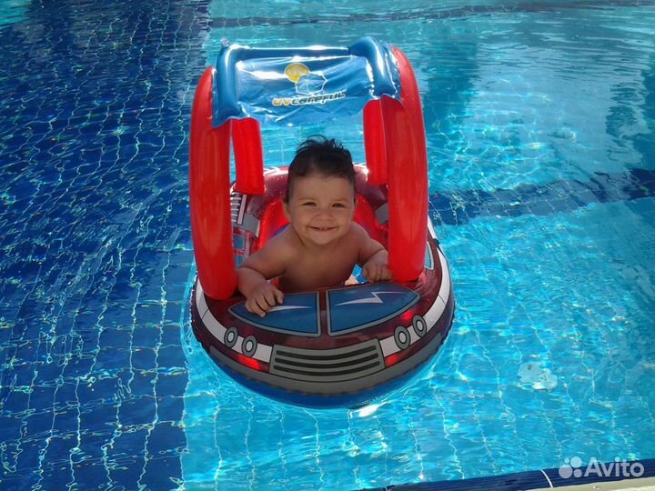Надувной круг с сиденьем 