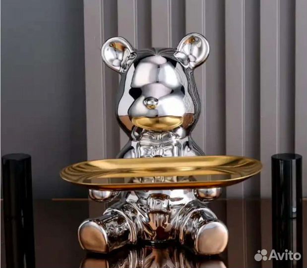 Статуэтка конфетница ключница медведь