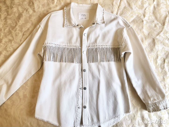 Джинсовая куртка-рубашка Zara - 128
