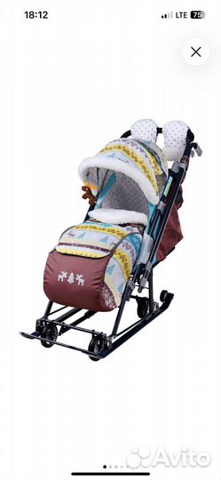 Детские санки коляска