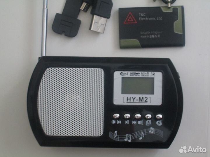 Мини Плеер Hy-M2 оснащён мощным, встроенным дина