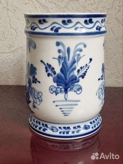 Кружка пивная гжель