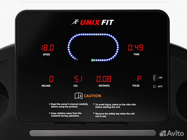 Беговая дорожка unixфит ST-630R Черная