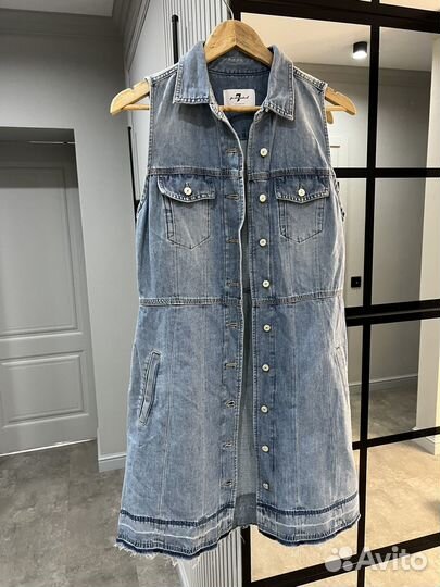 7 for all mankind джинсовое платье