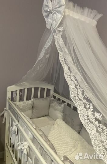 Бортики в детскую кроватку бу