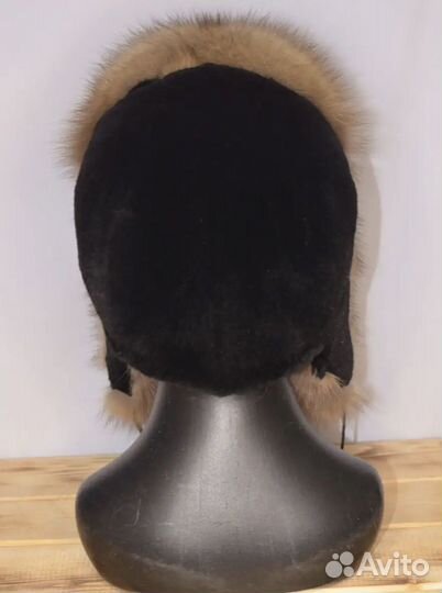 Новая шапка ушанка с куницей