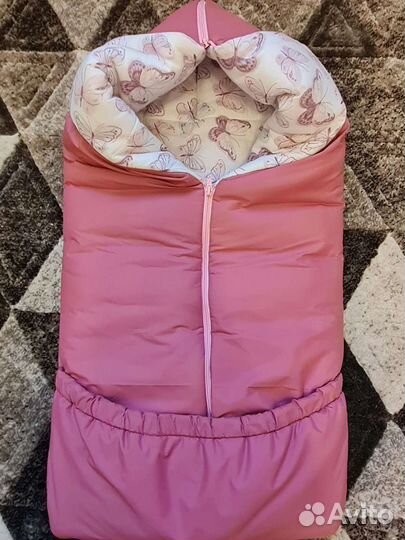 Конверт зимний для девочки