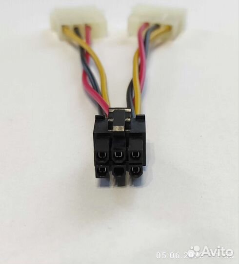 Переходник питания для видеокарты 6 pin