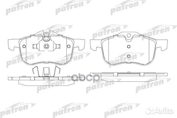 Колодки тормозные дисковые PBP1355 patron