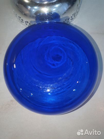 Конфетница цветное стекло СССР