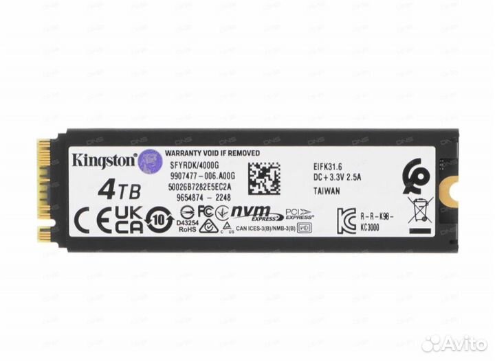 SSD Kingston Fury Renegade 4TB sfyrdk