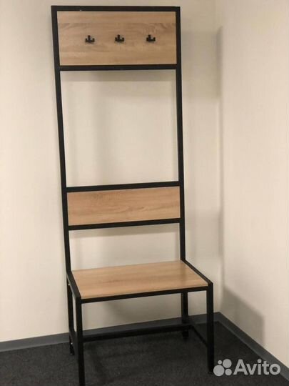 Скамейка для раздевалок с вешалкой лд-1200 с лдсп